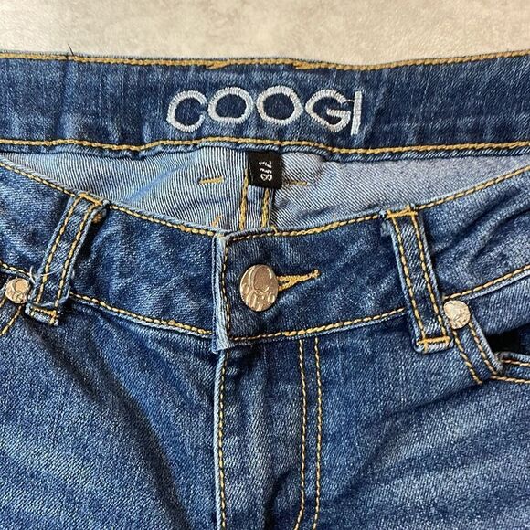 Coogi Womens Straight Leg Mid Rise Jeans Sz 7/8 - Picture 4 of 11